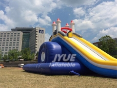 Glace de jouet à eau gonflable de classe folle avec voie et piscine pour commerce