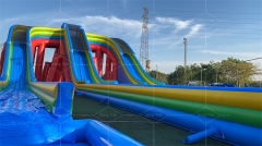 Factory Direct Sales Huge Inflatable Water Park Water Slide Inflatable Slip n Slide Commercial Inflatable Water Slide With Pool