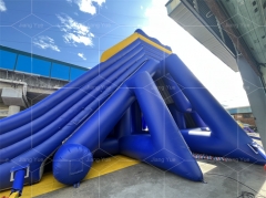 Big Outdoor Inflatable Hippo Water Long Slide for Beach Playground Park