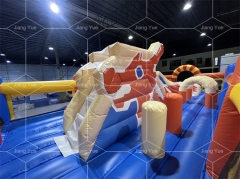 Fun World Outdoor Inflatable Play Park for Kids PVC Tarpaulin Funcity Bouncy House