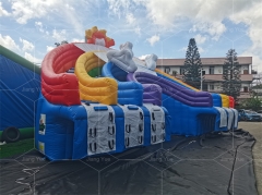 China Manufacturer Customized Low Price Big Inflatable Rainbow Water Slide for Pool