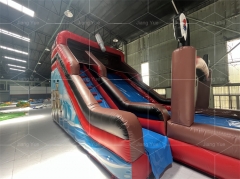 Commercial PVC Sailboat Double Slide Large Outdoor Inflatable Swimming Pool Slide Adult or Children's Slide