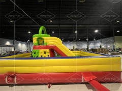 New Style Inflatable Sport Game Climbing Wall With Slide