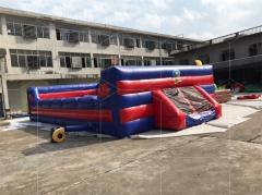 Jiang Yue Inflatable Football Shoot Games Inflatable Human Foosball Table Football Field Game