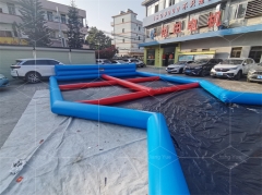 Outdoor Inflatable Zorb Ball Track Hamster Ball Race Track for Adult Game