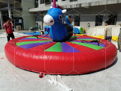 Carnival Amusement Mechanical Bull Ride Rodeo Inflatable Mechanical unicorn Bull Ride