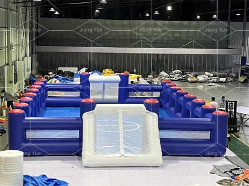 Customized Portable Inflatable Human Foosball Field Inflate Soccer Field Court