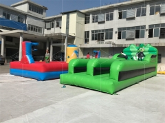 2 Lanes Inflatable Bungee Run Competitive Challenge Race Interactive Sport Game Equipment