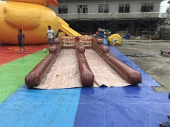 Hot Sale Double lane Inflatable Bowling Alley Game with Best Quality