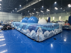 Commercial Grade Durable Trampoline Air Bag Jumping With Boudler Ball