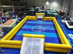 Customized PVC Outdoor Sports Inflatable Soccer Field Football Pitch for Sale