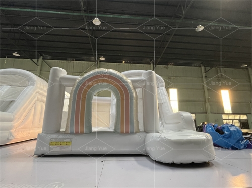 Bounce House Commercial Luxury White Wedding Bouncer Jumping Inflatable Castle With Slide