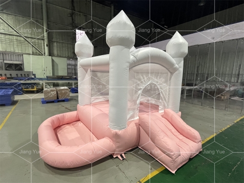 Factory Direct Sale Inflatable Pink Bounce House Toddler Backyard Bouncy Castle Jumper for Wedding