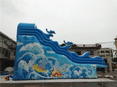 Wave Inflatable Slide For Above Ground Pool