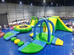 Floating Water Park Pool Fun Air Tight Inflatable Obstacle Course for Lake