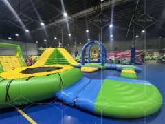 Floating Water Park Pool Fun Air Tight Inflatable Obstacle Course for Lake