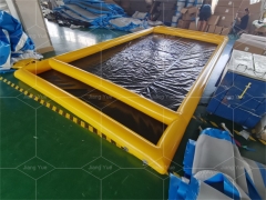 Outdoor Portable PVC Inflatable Car Wash Pool air Wash Mat Car Pool for Sale