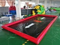 Custom Design Outdoor Big Portable Blow up Inflatable Car Wash Mat With air Pump for Outdoor