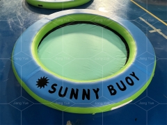 Floating Water Hammock Lounger Pool Inflatable Water Hammock with Mesh Center for Recreation