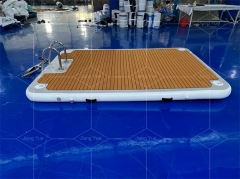 Outdoor Inflatable Swim Island Floating Raft Inflatable Floating Water Jet Ski Dock Floats Platform
