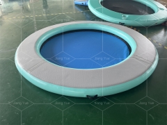 8FT Inflatable Water Hammock Floating Dock Round Floating Ring For Multiple People