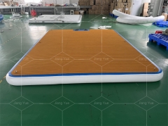 Inflatable Raft Floating Pad Dock Platform Swim Deck Water Play Equipment