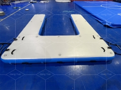 Drop stitch PVC Multifuntional Combination U Shape Inflatable Y Dock Island Floats Inflatable U Dock