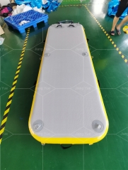 Yellow Inflatable Boat Yacht Dock