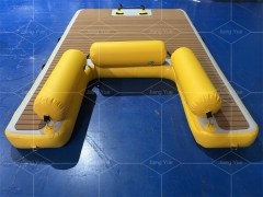 Heavy Duty PVC Inflatable Dock Floating Platform for Swimming Boating and Water Sports