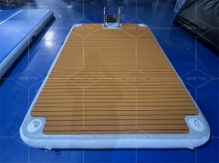 Inflatable Floating Water Mat Air Dock Pontoon Inflatable Boat Swim Platforms With Air Pump
