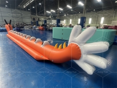New Design Towing Game Inflatable Dragon Boat Bananas Boat with PVC Material