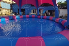Commercial Inflatable Swimming Pool with Dome Tent for Kids and Adults