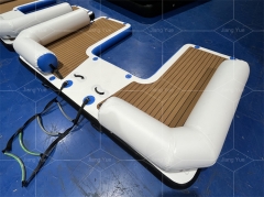Factory U Shape Wharf Inflatable Pontoon Boat Dock Water Jet Ski Dock Floats Platform for Sale