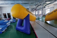 PVC Inflatable Beach Water Skiing Bananas Boat Towable Tube For Rental