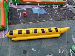 Cheap Popular Water Play Equipment Sport Game Floating Inflatable Banana Water Boat