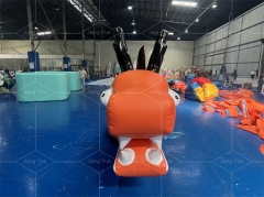 New Design Towing Game Inflatable Dragon Boat Bananas Boat with PVC Material