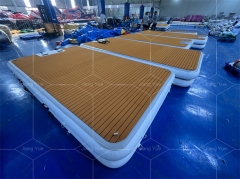 Heavy-Duty PVC Inflatable Dock Platform for Lake and Ocean Use
