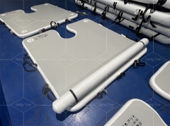 Custom Shape Drop Stitch Inflatable Water Platform Motor Boat Jetski Floating Dock U Shape Water Island